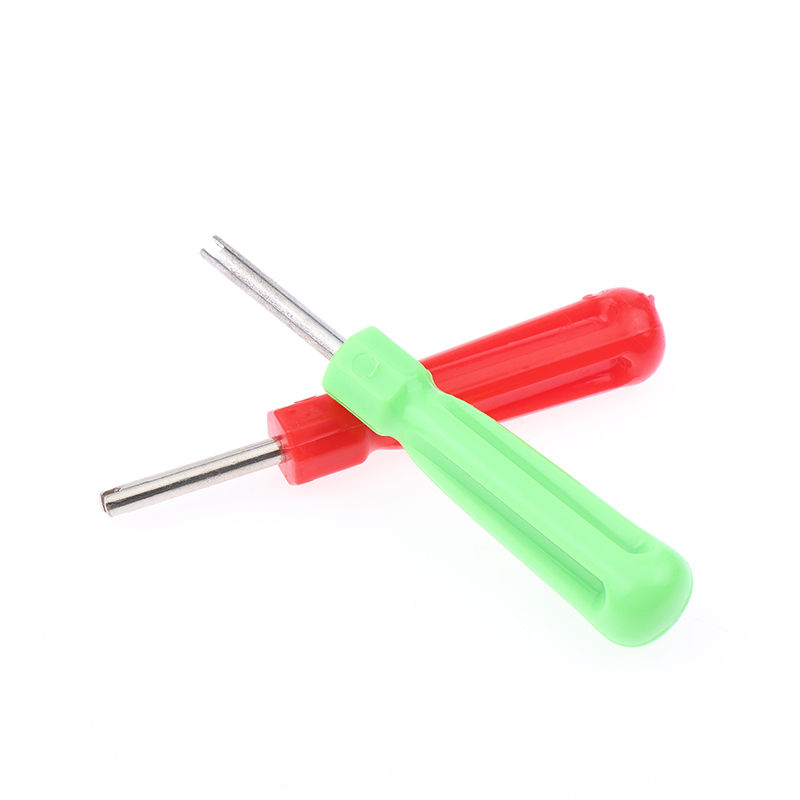 Thumbnail: Tire Valve Core Removal Tools Wrench Plastic Handle Iron Plated Wrench Core Tire