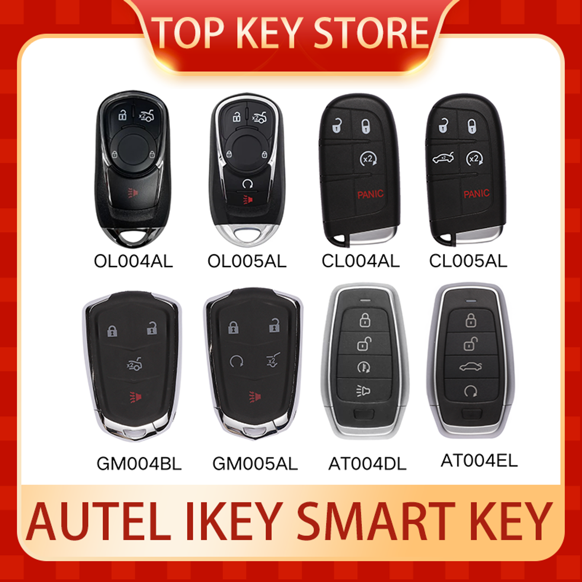 Keyless Universal Smart Key Autel Ikey CL004AL OL004AL CL005AL AT004DL OL005AL A