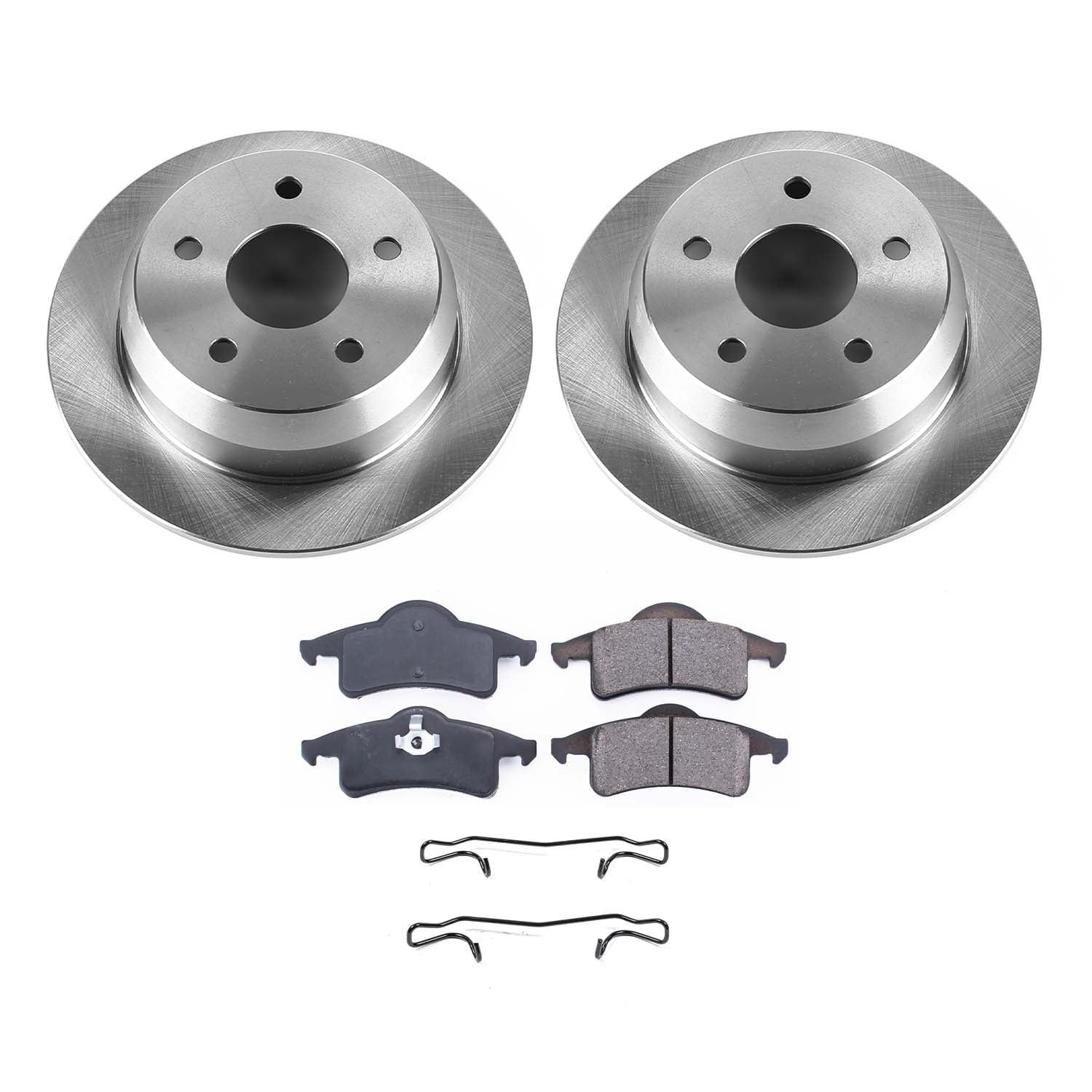 Ultimate Brakes Rear Semi-Metallic Brake Pad and Rotor Kit with Hardware WM..