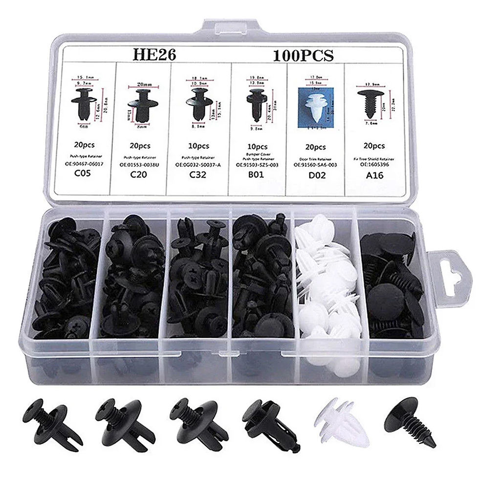 Thumbnail: 100Pcs Box / Bag Buckle Automotive Bumper Universal Clips Plastic Rivets Fastene