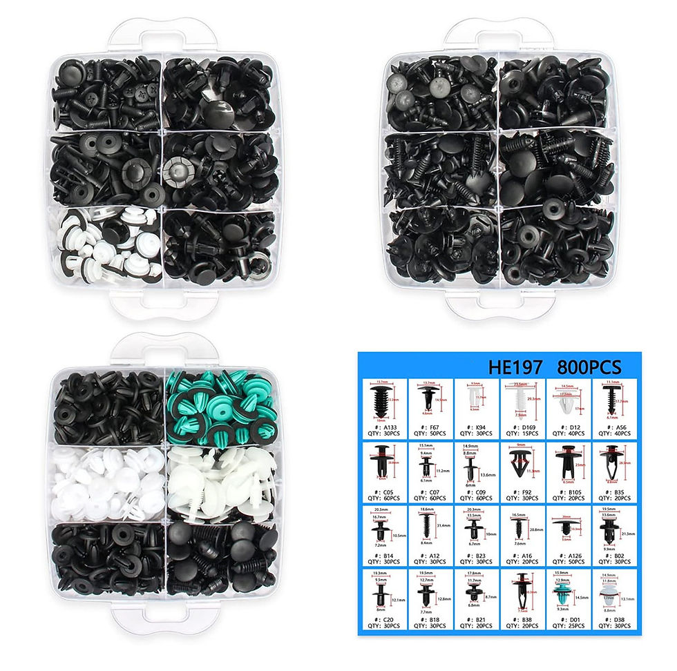 Thumbnail: New 800pc-100Pc Car Fastener Clip Kit Fender Rivet Clip Auto Body Push Retainer
