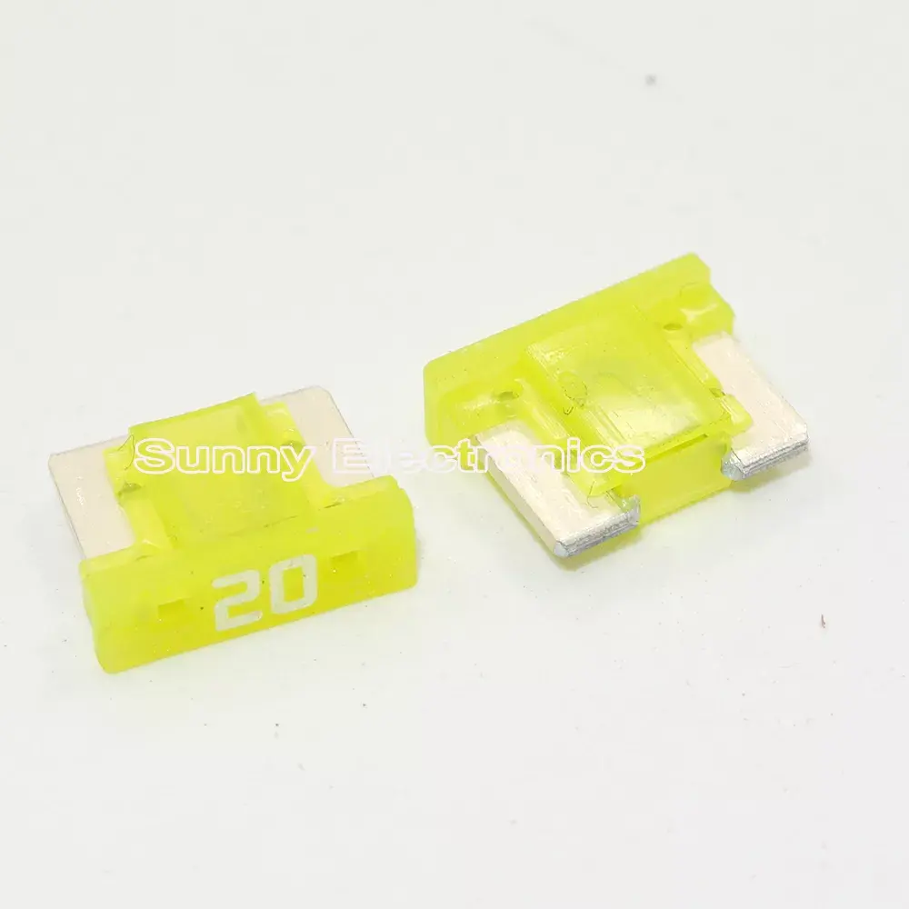 10pcs Micro Short Low Profile Mini Blade 20A Amp APS/ATT Fuse