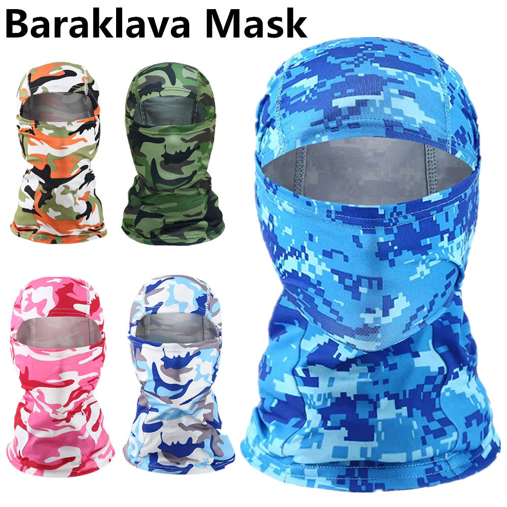 Men Tactical Balaclava Face Mask Summer Sun Protection Bandana Cooling Neck Gait