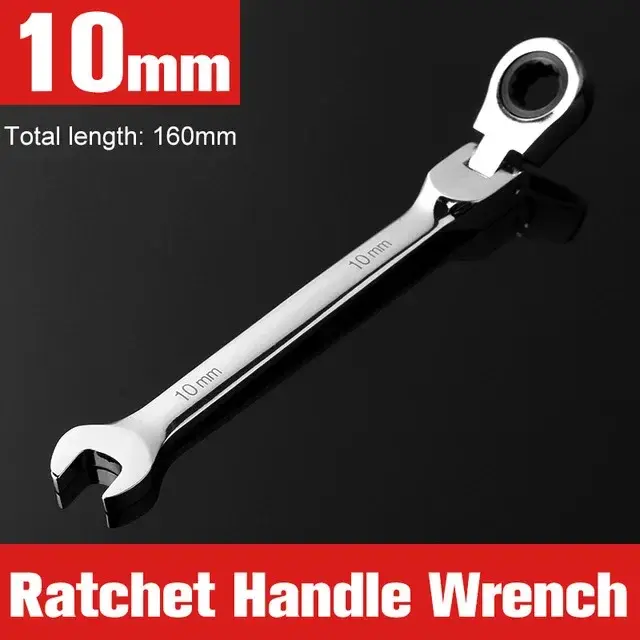 Thumbnail: NEW Flex-Head Ratcheting Combination Wrench Set SAE 1/4''-13/16'' Premium 72-Tee