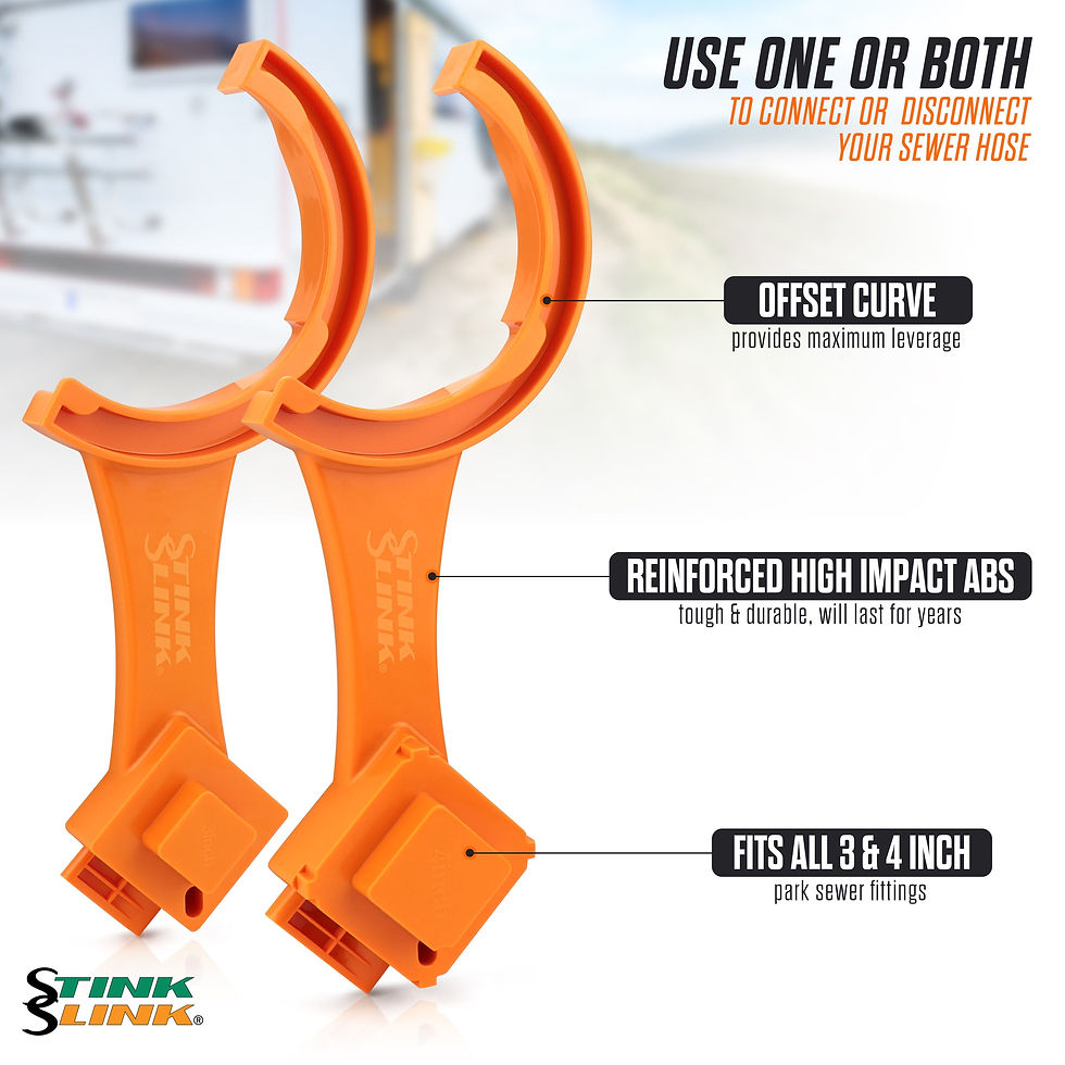 Thumbnail: Stink Slink Original RV Sewer Hose Wrench - Fits 3" & 4" Sewer Cap Connecti..
