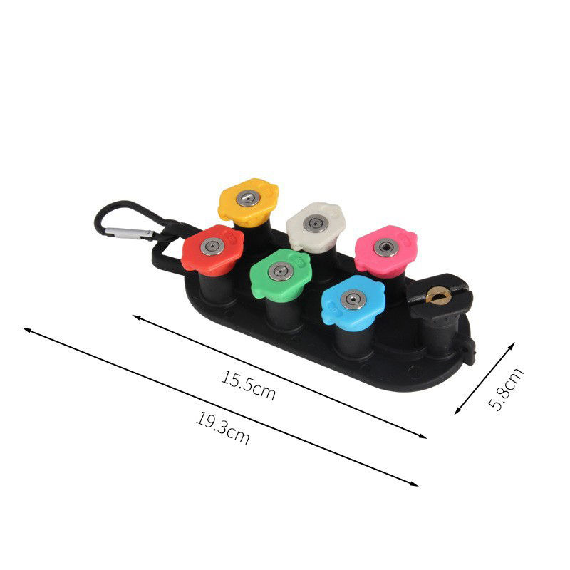 Thumbnail: High Pressure Washer Nozzle 5 or 7 Pack With Holder 1/4 Inch Quick Connect to Wa