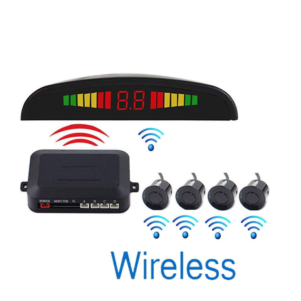 Thumbnail: Rear Wireless Car Auto Parktronic LED Parking Sensor with 4 Reverse Backup Radar