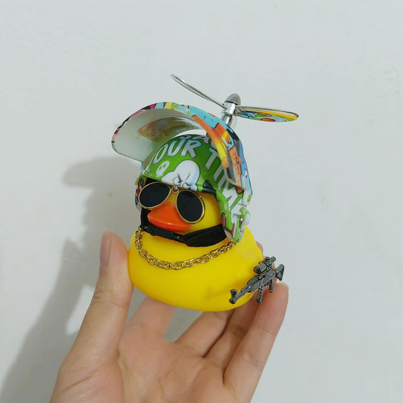 Thumbnail: Cute Rubber Duck Toy Car Ornaments Yellow Duck Car Dashboard Decorations Bike Ga