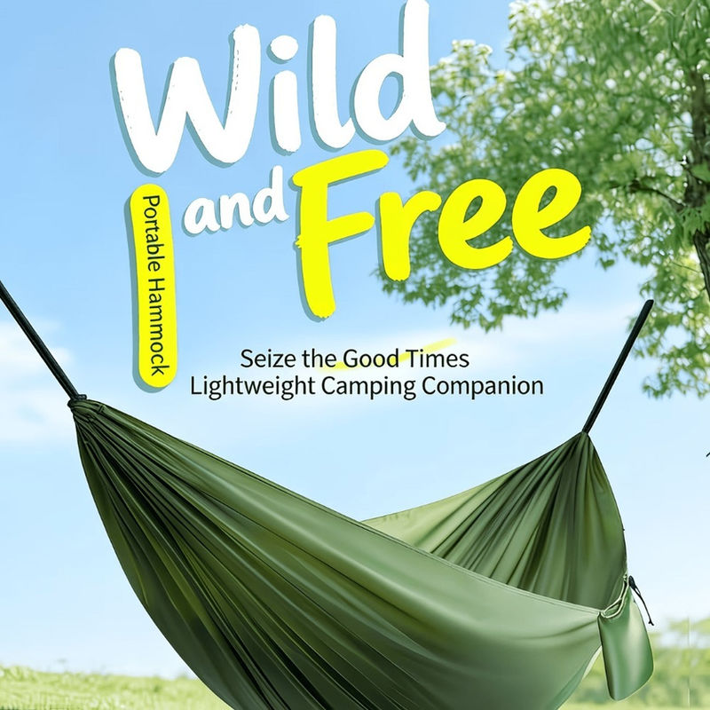 Camping Hammock Portable Lightweight Hammock with Storage Bag & Ropes for Backpa