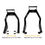 Thumbnail: Venom Sport Bike Motorcycle Stand Front & Rear Motorcycle Lift Combo - Blac..