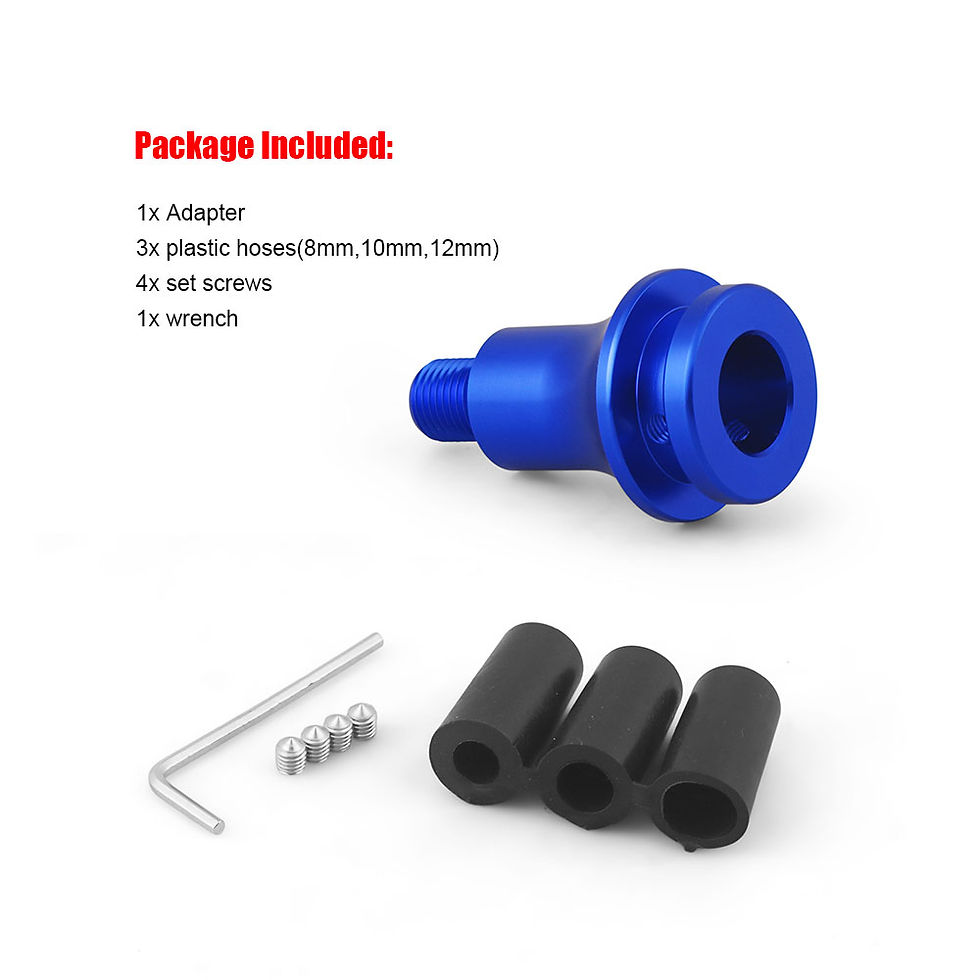 Thumbnail: Universal Car Manual Gear Shift Knob Adapter For M12x1.25 Thread Aluminum Alloy
