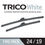 Thumbnail: TRICO White 2 Pack, 24" + 19" Extreme Weather Winter Beam Wiper Blades (35-..