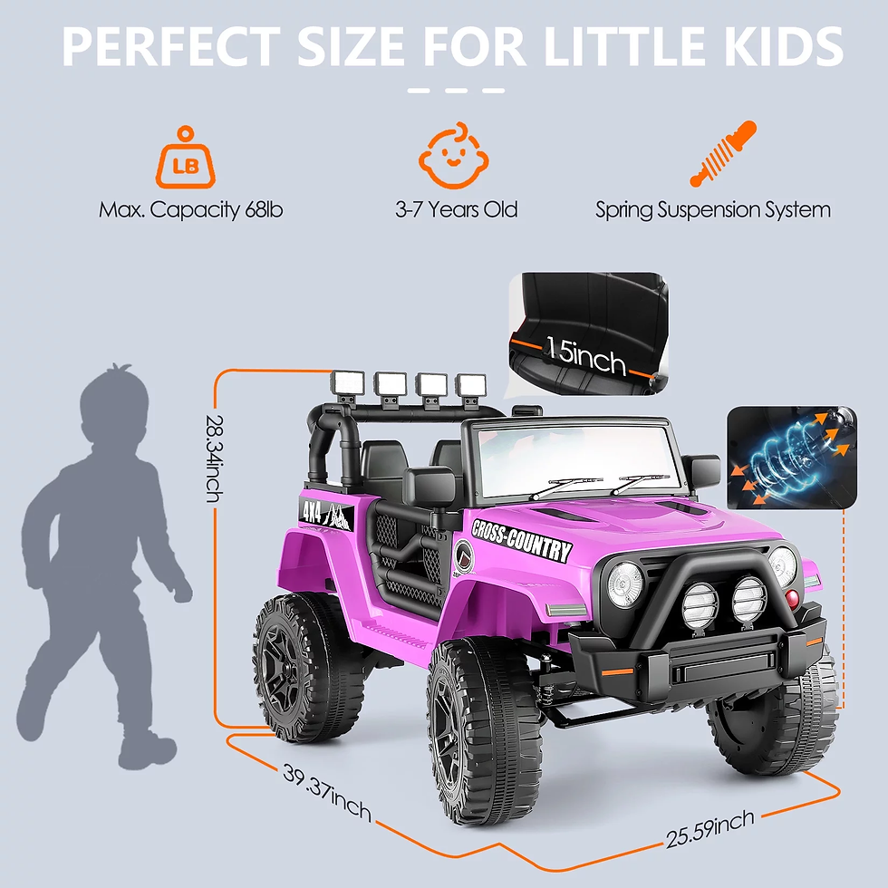 Thumbnail: Ride on Truck Car, Kids 12V Electric Ride on Toys with Parent Remote Control, Sp