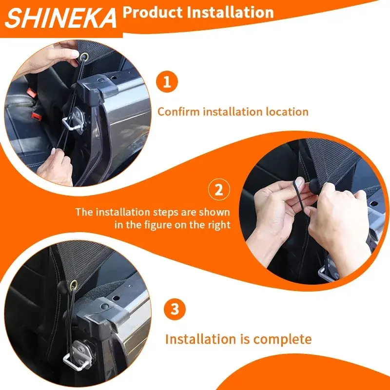 Thumbnail: SHINEKA Car Trunk Sun Protection Sunshade Cover Heat Insulation Net for Jeep Wra