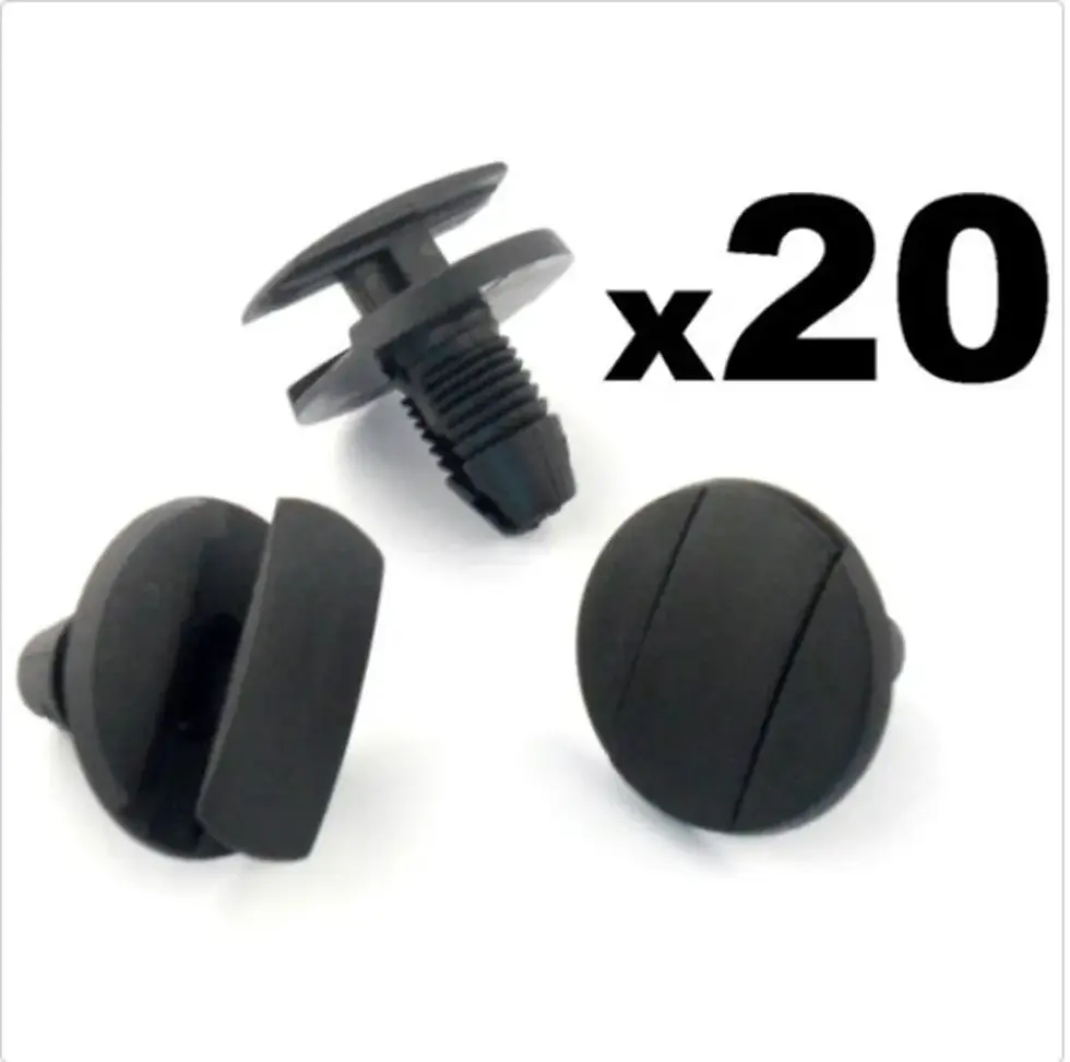 Thumbnail: 20pc Auto Fasteners Rivets Clip Car Bumper Door Panel Fender Liner Clamp Retaine