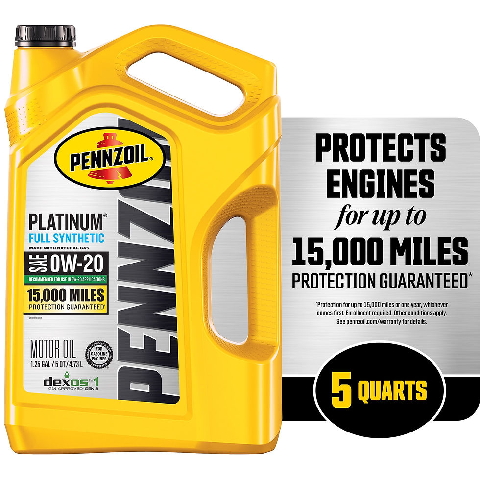 Thumbnail: Pennzoil Platinum Full Synthetic 0W-20 Motor Oil, 5 Quart