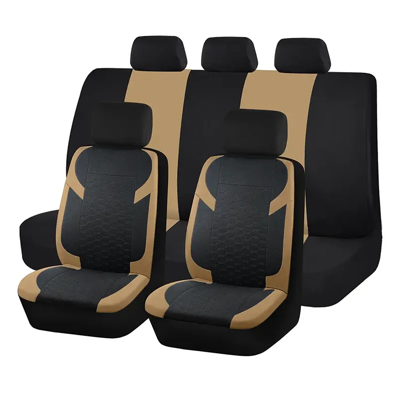 Thumbnail: AUTOPLUS Blue Universal Seat Car Cover Black Diamond Fabric Lattice Car Accessor