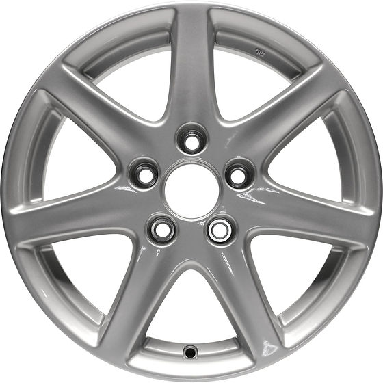Remanufactured Painted Silver Aluminum Wheel 16 x 6.5