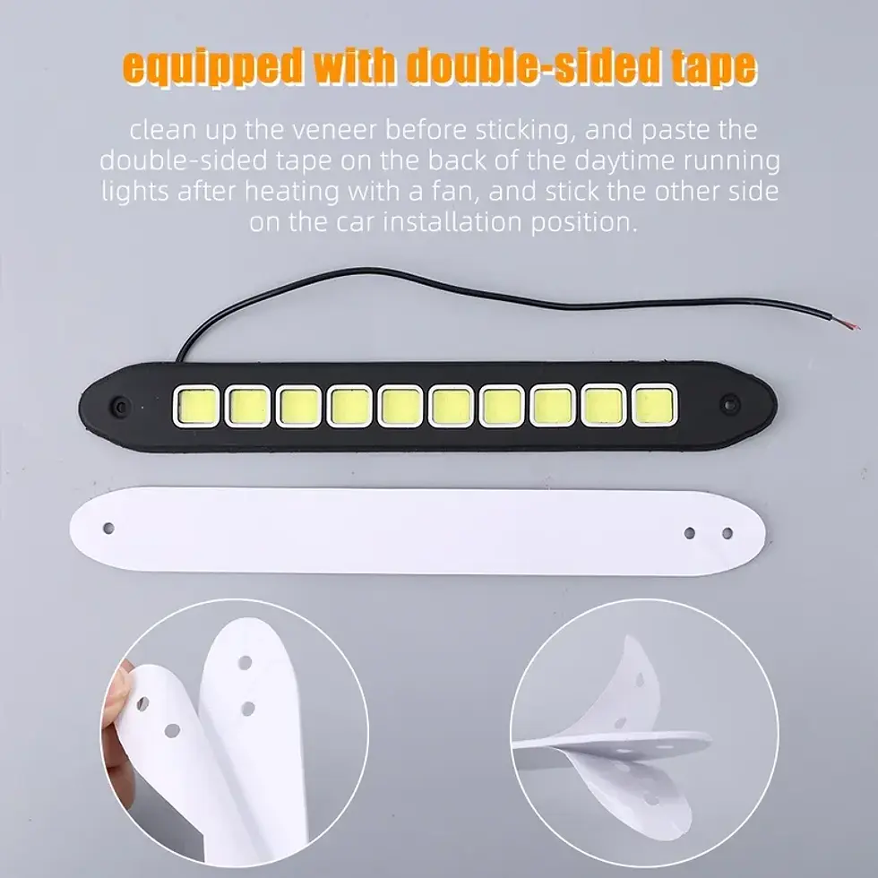 Thumbnail: 10LED Car COB Daytime Running Lights Bendable Waterproof Fog Lamp Flexible DLR A