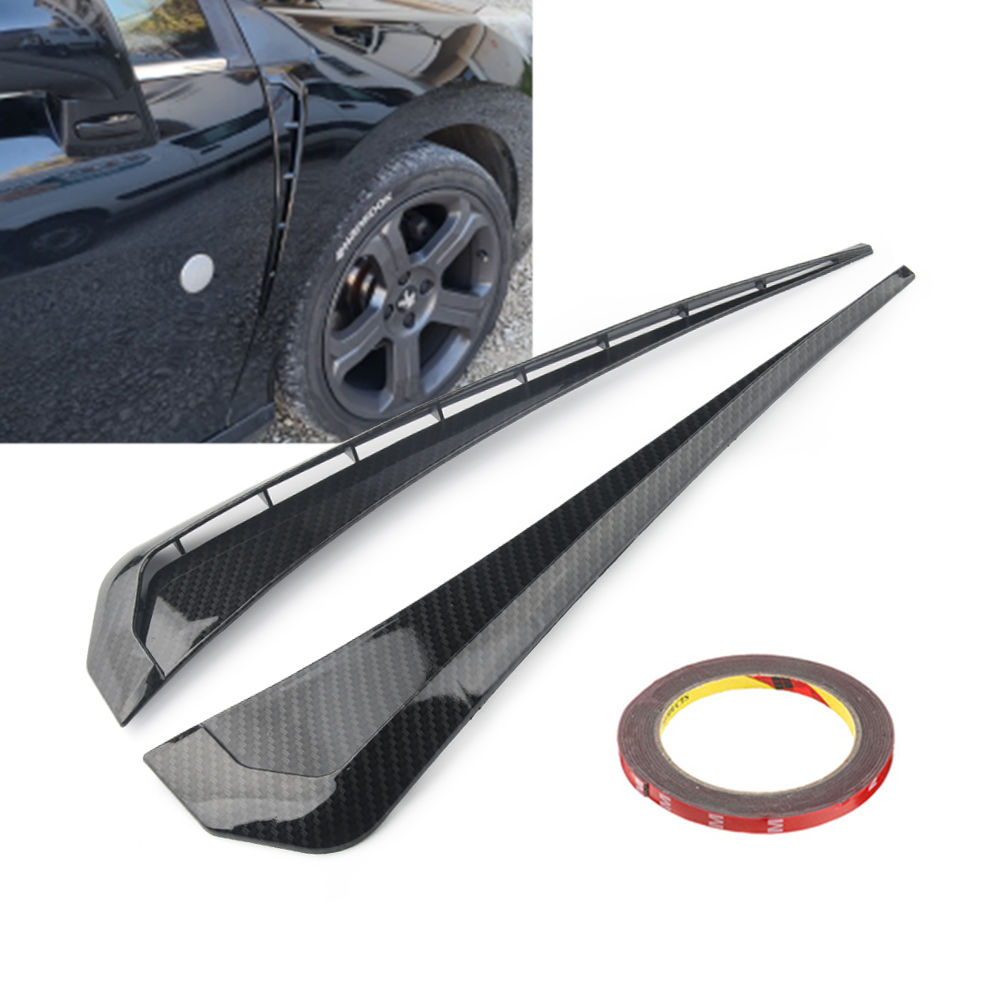 2pcs/set Car Side Fender Spoiler Wind Knife Side Gills Universal Air Vent Decora