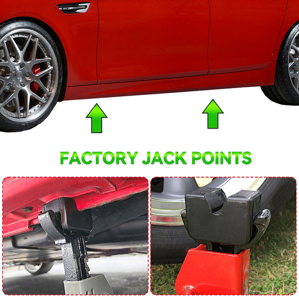 Thumbnail: Universal Car Rubber Slotted Jack Stand Pad Lift Pads Adapter Repair Tool 3 Ton