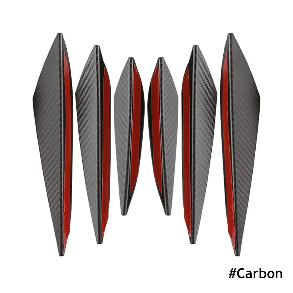 Thumbnail: 4/6pcs universal Front Bumper Lip Decoration Diffuser Splitter Fins Body Spoiler