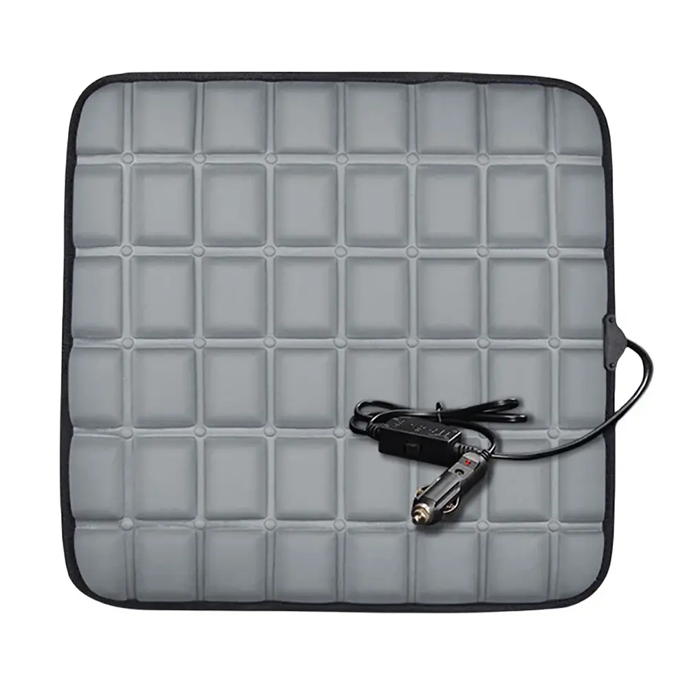 Thumbnail: 12V Electric Heating Pads Adjustable Temperature Front Seat Cushion 40W Car Seat