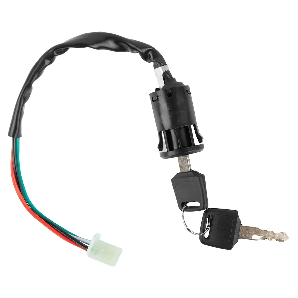 Thumbnail: Motorcycle Electrical Switch 2 Key 4 Wire For ATV Quad Dirt Bike Electric Motorc