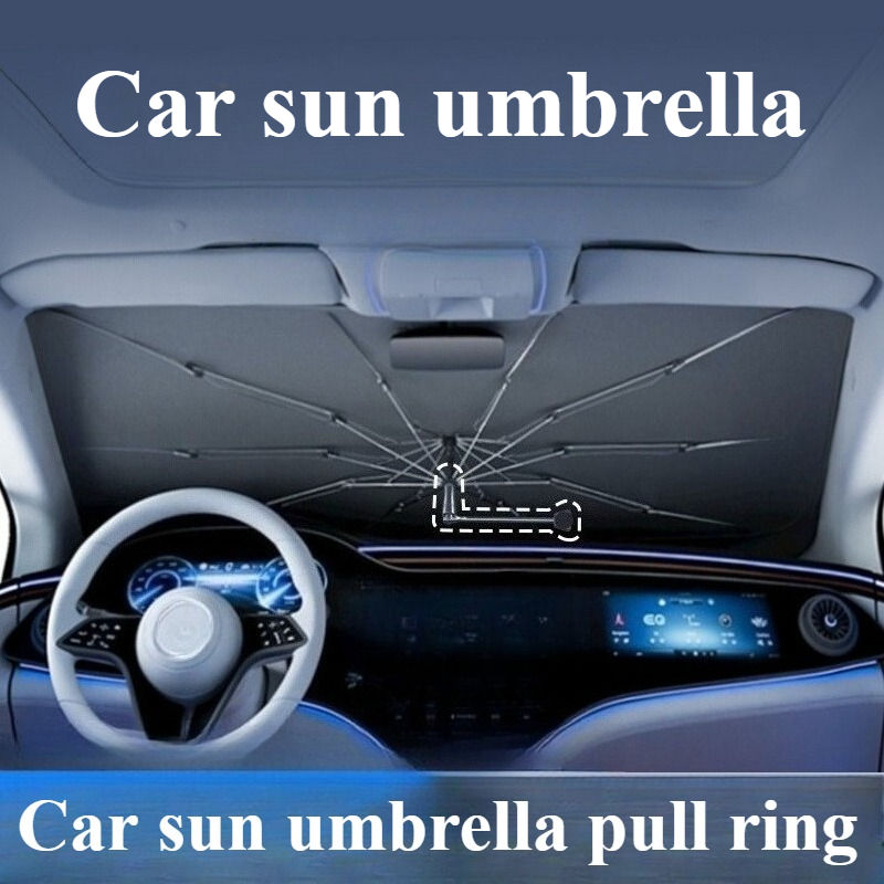 Car Sunshade Windshield Umbrella Car Front Sun Shade Parasol Foldable Protection