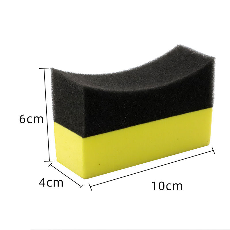 Thumbnail: Car Wheel Polishing Waxing Sponge Brush With Cover ABS Washing Cleaning Tire Con