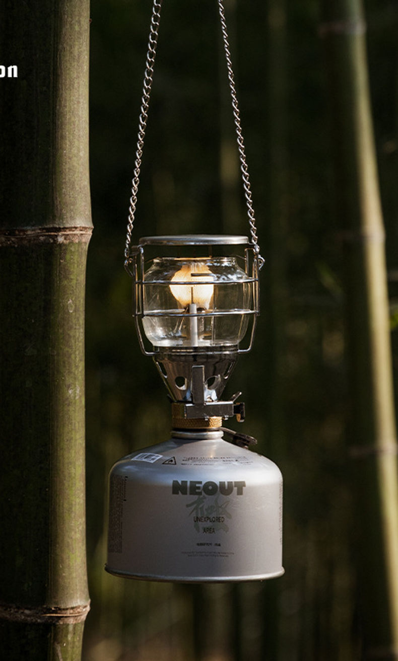Thumbnail: CAMPINGMOON T-4 Outdoor Camping Light Medium Portable Small Lantern Campsite Gas