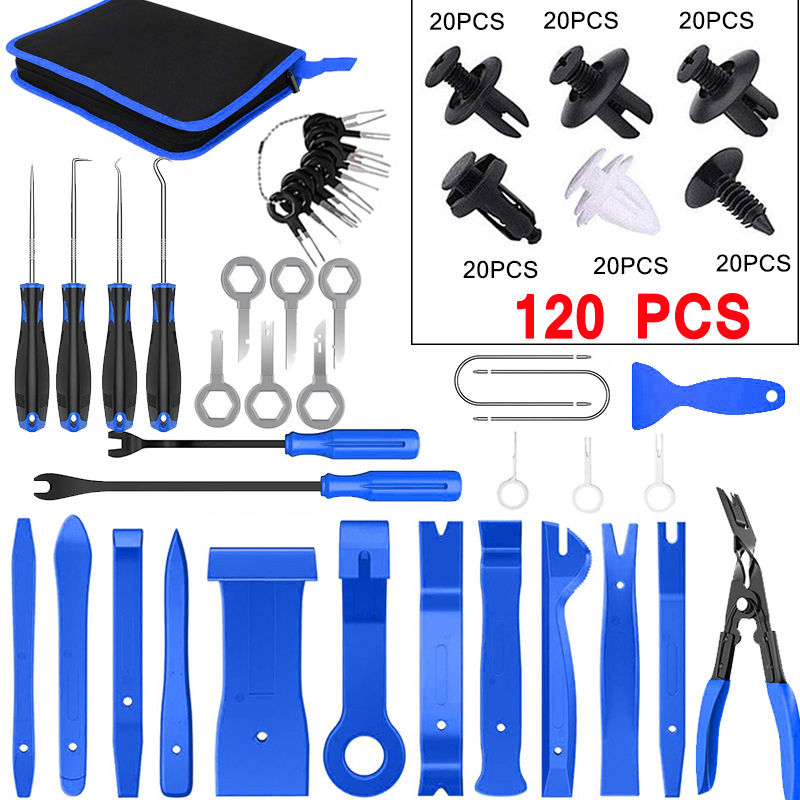 Thumbnail: Car Trim Removal Tool Pry Kit Car Panel Tool Stereo Removal Tool Kit Auto Hand-h