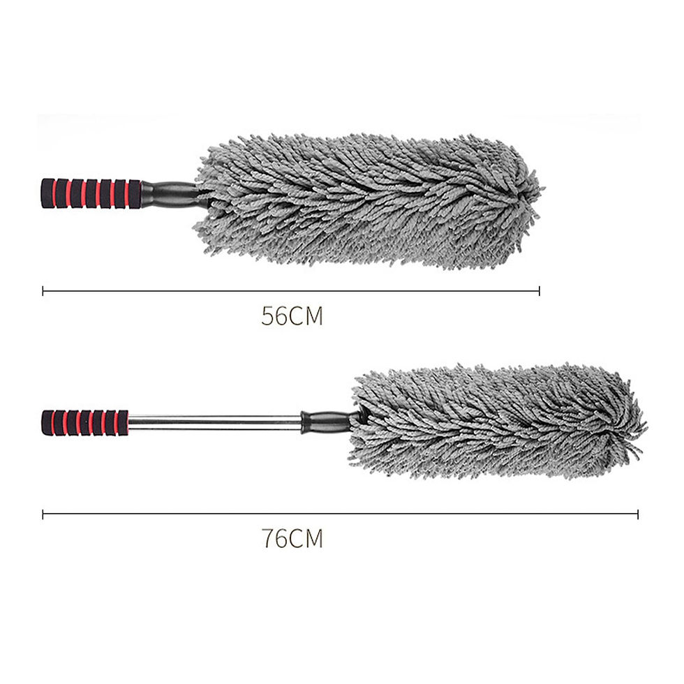 Thumbnail: Microfiber Car Duster Interior Exterior Cleaning Dusting Tool Extendable Ha..