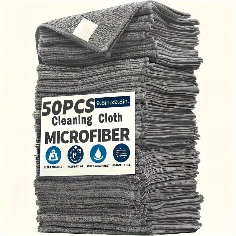 Thick Microfiber Cleaning Cloths Lint-Free Reusable Towels Absorbent for Car Win