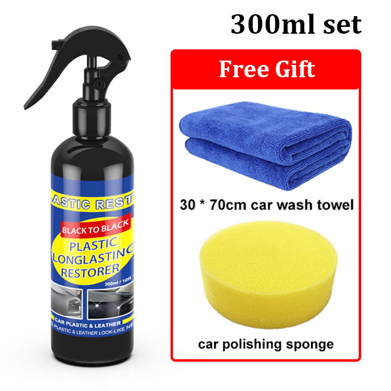 Thumbnail: Car Plastic Restorer Coating Agent Auto Plastic Rubber Exterior Repair Clean Ref