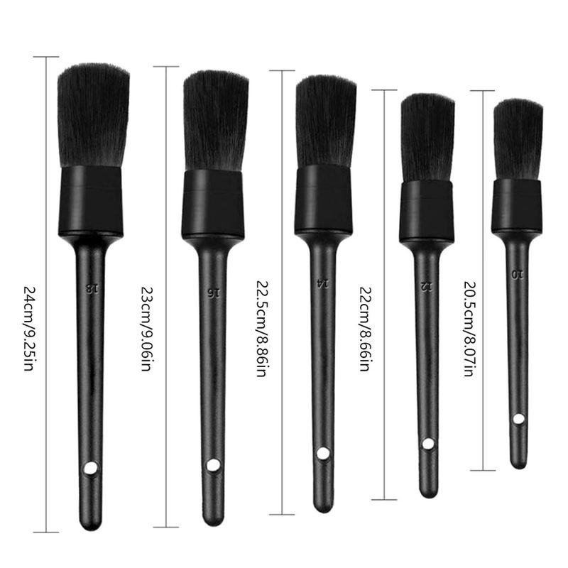 Thumbnail: Car Detailing Brush Set Car Cleaning Brushes Sponges Towels for Car Air Vents Ri