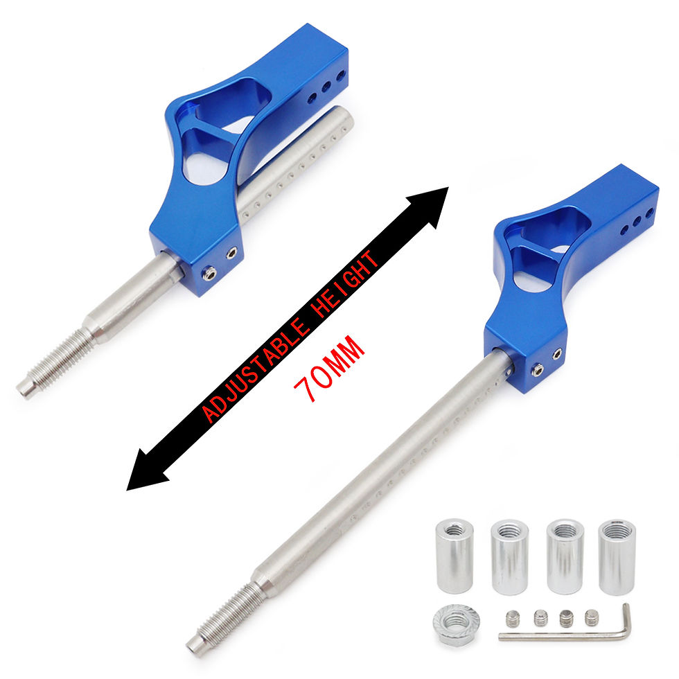 Thumbnail: Universal Aluminium Adjustable Gear Shift Knob Extender Height Lever Extension C