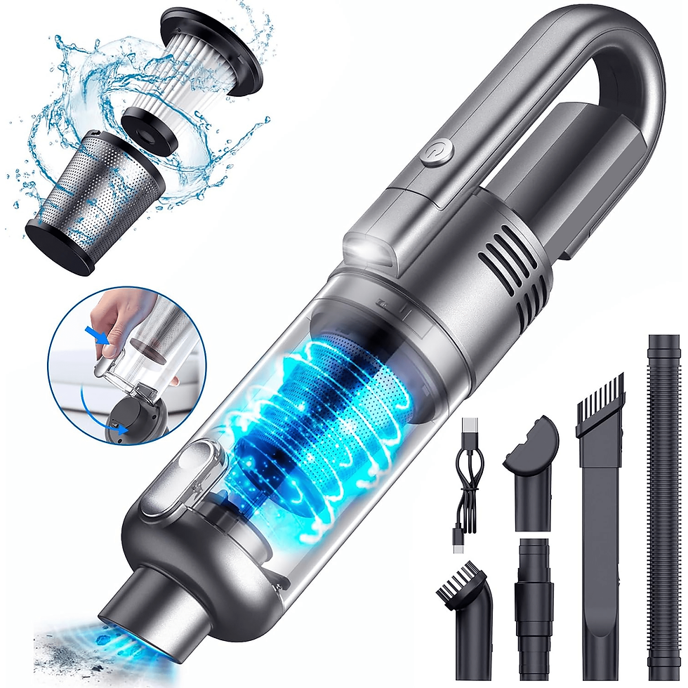 Handheld Vacuum, Car Vacuum Cleaner Cordless 9500PA Powerful Suction, Portable H