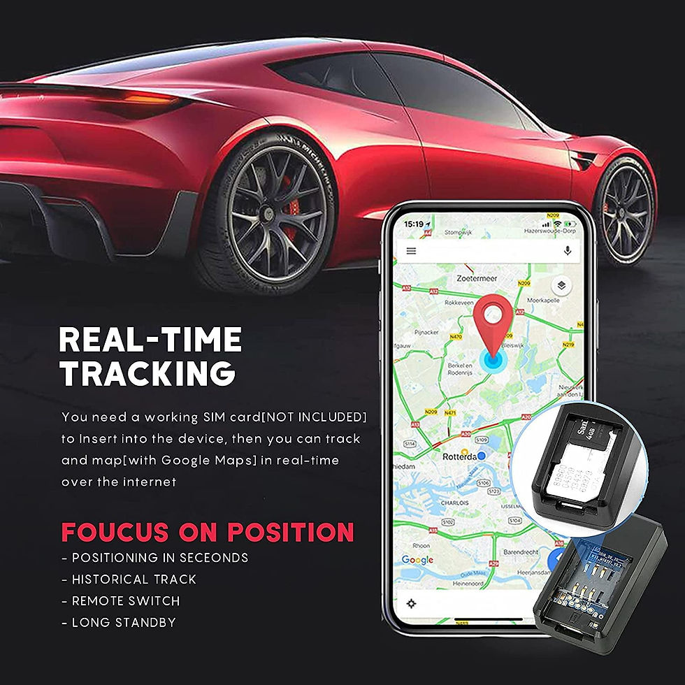 Thumbnail: MSHUN GPS Tracker for Vehicles, Mini Magnetic GPS Real time Car Locator, Fu..