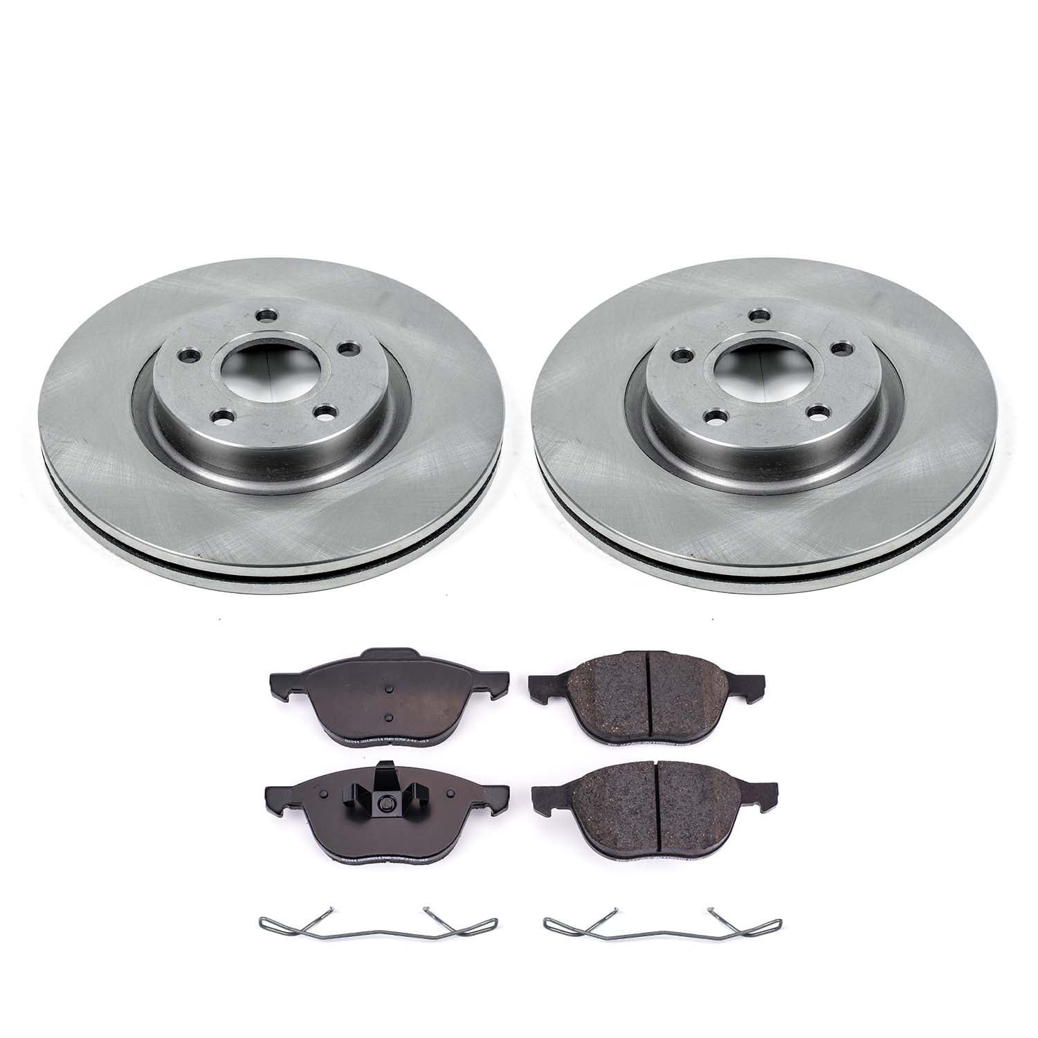 Ultimate Brakes Front Semi-Metallic Brake Pad and Rotor Kit with Hardware W..