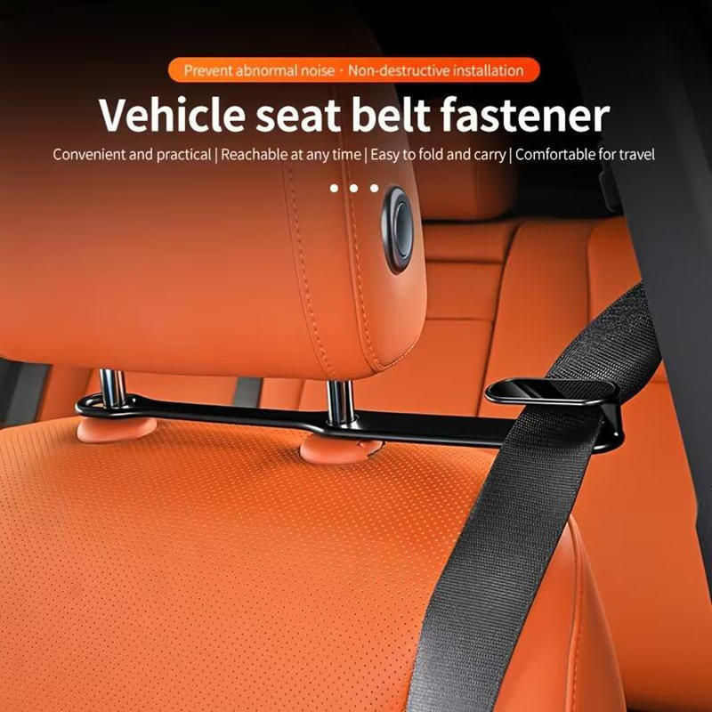 Thumbnail: 2Pcs Car Seat Belt Adjuster Clip Auto Safety Belt Holder Fixed Clip for Comforta