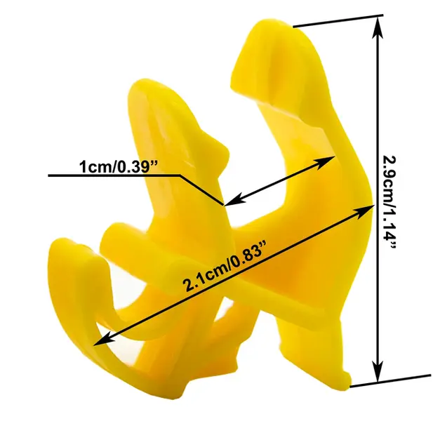 Thumbnail: 2X W709046S300 Car Rod Bonnet Hood Retaining Retainer Fastener Clip For Ford Mon