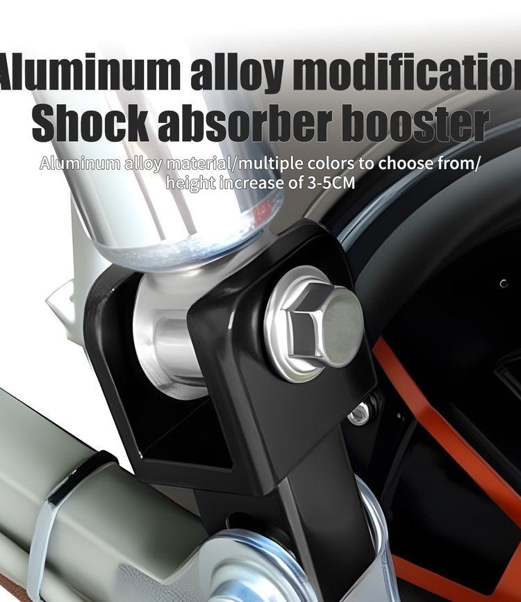 Thumbnail: 1/2pcs Motorcycle Rear Shock Extender Motorcycle Front Shock Riser With Screw Fr