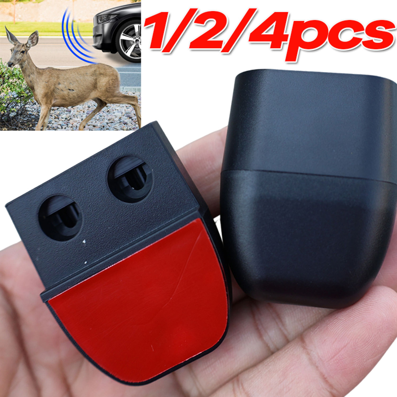 Car Ultrasonic Animal Repeller Sonic Gadget Car Grille Mount Animal Whistle Repe