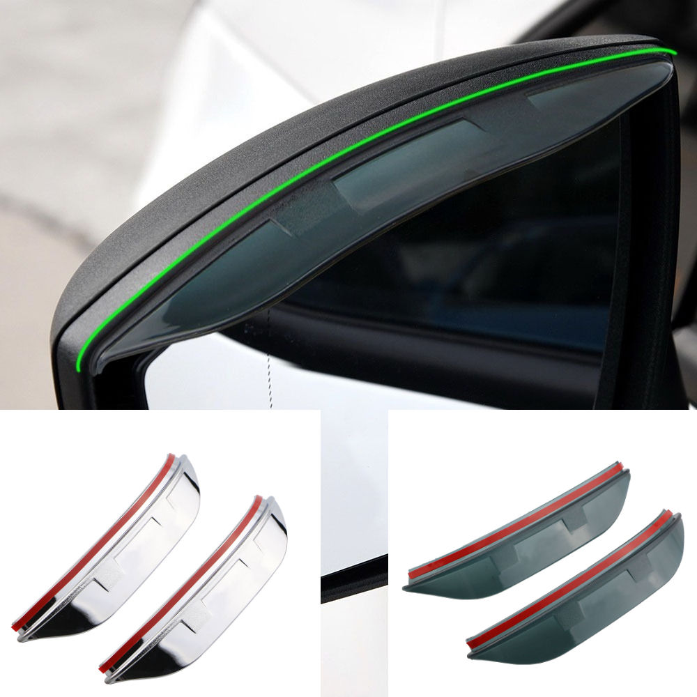 Car Side Rear View Wing Mirror Rain Guard Sun Eyebrow Shield Rainproof Shade Cov