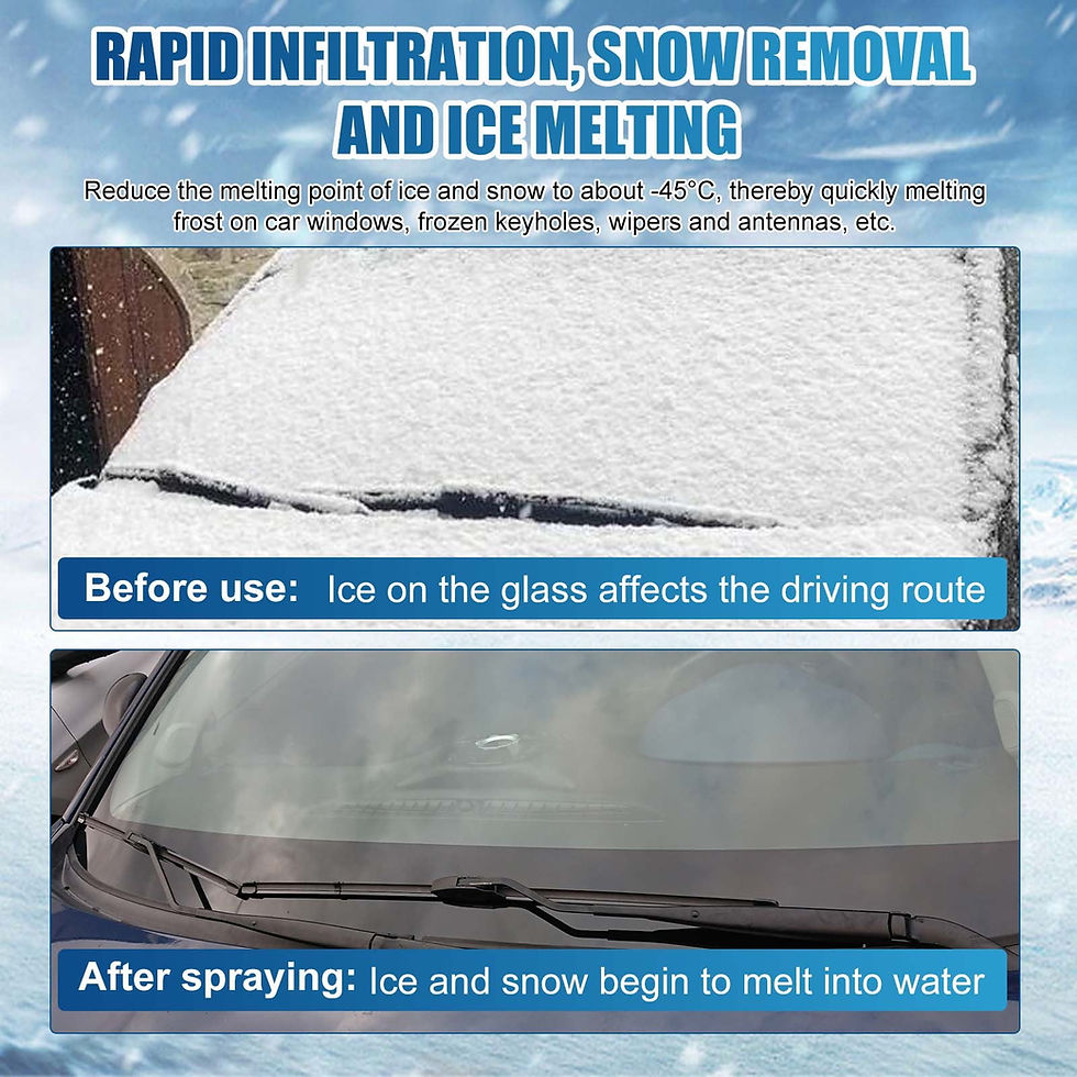 Thumbnail: Deicing and Snow Melting Agent, Ice Off Windshield Spray, Windshield, Winte..
