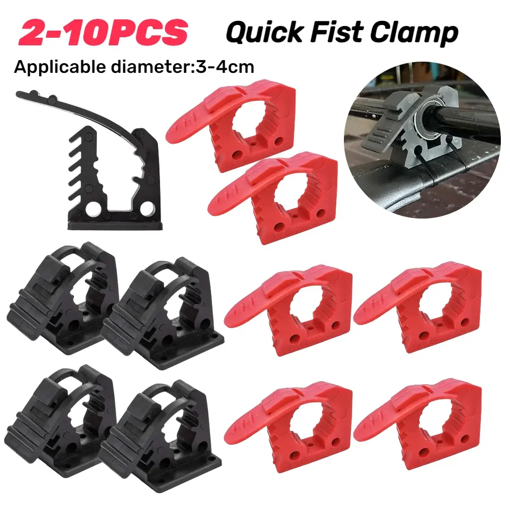 2-10Pcs Quick Fist Clamp Offroad ATV UTV Truck Accessorie Handle Keeper Auto Sho