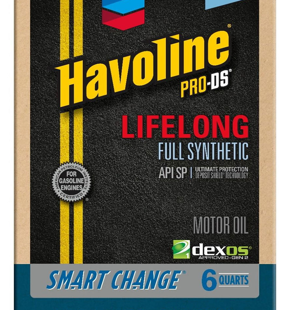 Chevron Havoline Lifelong 10W-30 Full Synthetic Motor Oil 6 Quarts (Smart ..