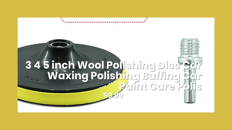 Thumbnail: 3 4 5 inch Wool Polishing Disc Car Waxing Polishing Buffing Car Paint Care Polis