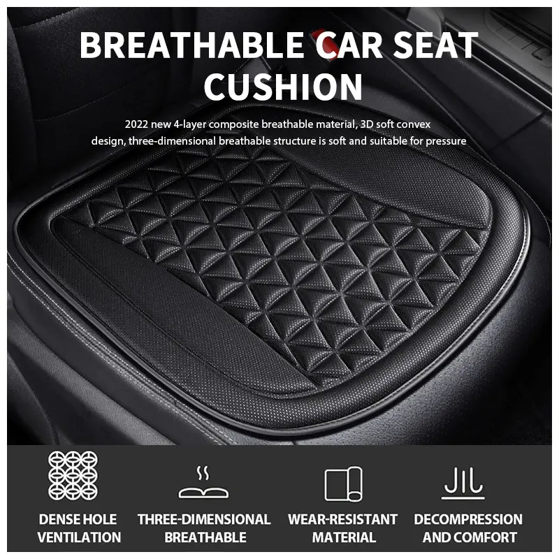 Thumbnail: 3D Breathable Car Seat Cover Summer Car Seat Cushion Convex Design for Heat Diss